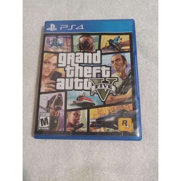 Grand Theft Auto V 5 - PS4 PlayStation 4 - Rockstar Games - Complete - Picture 1 of 5